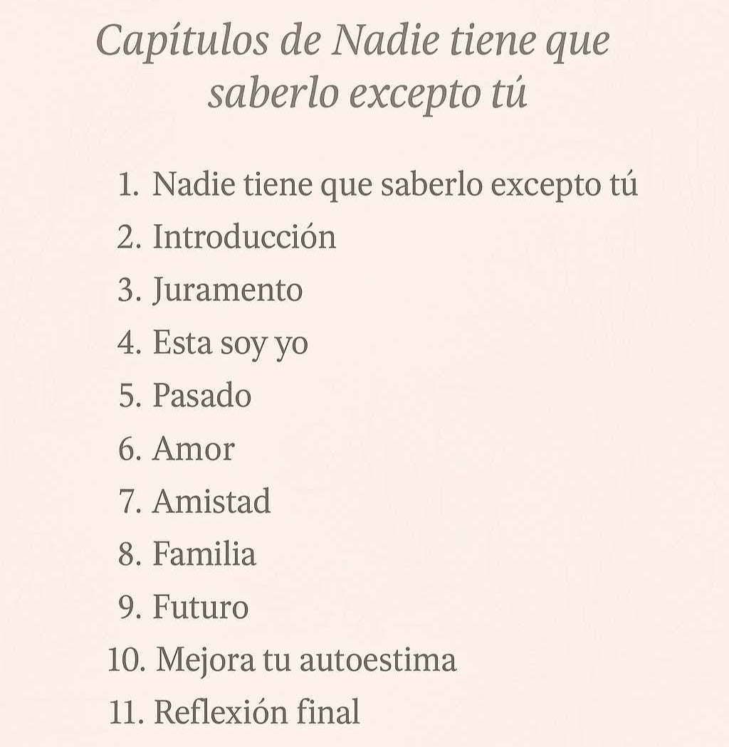 Nadie Tiene Que Saberlo + Bono: Sesiones con Psicólogos